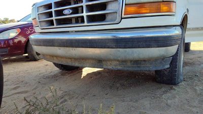 1992-1996 Ford F150 Front Bumper Assembly Chrome With Brackets Oem F2tz17757b