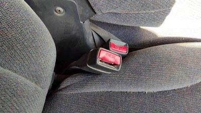 2001 2002 Sierra 2500 Hd Passenger Right Front Seat Belt Buckle Oem Graphite 12d