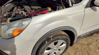 2010-2014 Subaru Legacy Outback Driver Left Front Fender Oem 7J Satin White