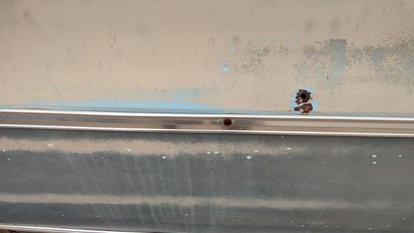 1973 GMC Jimmy Front Door Moulding RH Chevy C10 Blue — photo 5
