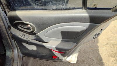 03-04 Bonneville Passenger Right Rear Door Trim Panel With Switches Back Pewter