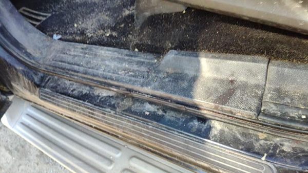 2008 Ford Expedition Driver Left Lower Sill Step Moulding Trim Panel Black/Camel — photo 2