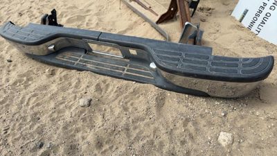 99-05 Chevy Silverado Stepside Rear Back Bumper With Brackets Oem Factory Chrome