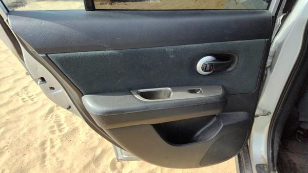 10-11 Versa Driver Left Rear Door Trim Panel With Switches Back Charcoal G — photo 1