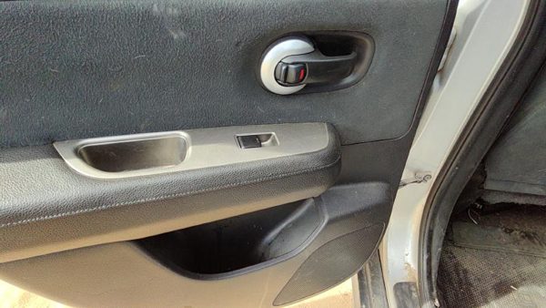10-11 Versa Driver Left Rear Door Trim Panel With Switches Back Charcoal G — photo 5