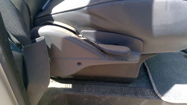 92-96 Ford Van E150 Passenger Right Side Seat Trim Panel Oem Gray — photo 2