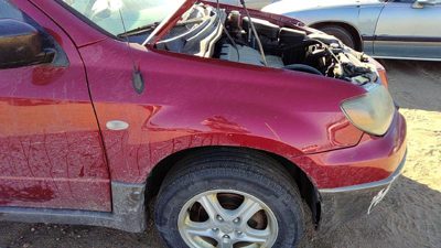 2003-2006 Mitsubishi Outlander Passenger Right Front Fender Oem Red Mn133586