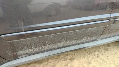 05-09 Equinox Driver Left Front Moulding From Door Trim Strip Granite Gray 44U