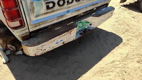 1978-1993 Dodge Ram W150 Rear Step Bumper With Brackets Oem 82400657 — photo 2
