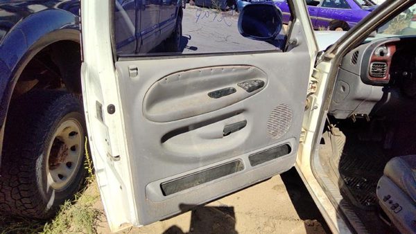 98-01 Ram 1500 Driver Left Front Door Trim Panel With Master Switch Gray Pl69laz — photo 1