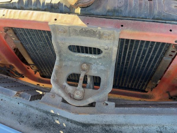 1970-1977 Ford Maverick Hood Latch Mount Catch Assembly With Bracket Oem — photo 3