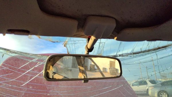 94-97 Ford Aspire Inside Rear View Mirror Oem Windshield Mounted — photo 2