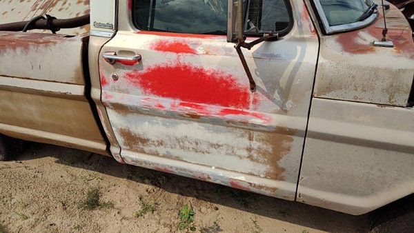 1969 Ford F100 Front Door RH Brown — photo 2
