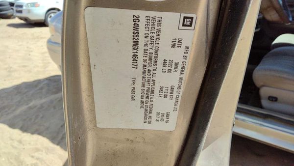 1999 Buick Century Trunk/decklid/hatch/tailgate Gold 49U — photo 6