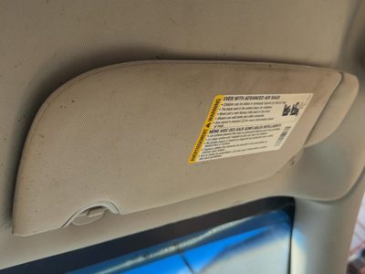 06-07 Monte Carlo Passenger Right Sun Visor Oem Illumination Top Lamp Gray 832