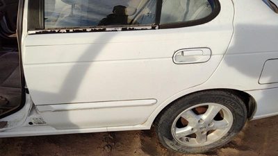 2002 Nissan Sentra Rear Door LH White QM1