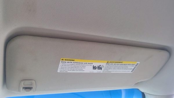 2007-2013 Gmc Sierra 1500 Passenger Right Sun Visor Oem Gray 88B 22850292 — photo 1