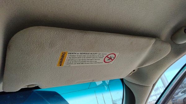 98-04 Cadillac Seville Passenger Right Sun Visor Oem Tan 503 — photo 2