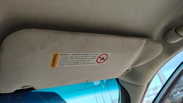 98-04 Cadillac Seville Passenger Right Sun Visor Oem Tan 503 — photo 3
