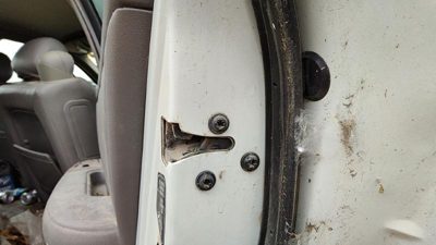 1997-05 Buick Park Ave Passenger Right Rear Door Latch With Rods/cables Oem Back