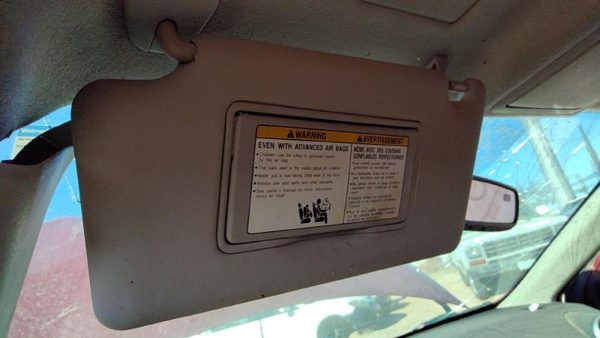 2008-2010 Nissan Rogue Driver Left Sun Visor Oem G Black 96401jm02a — photo 3