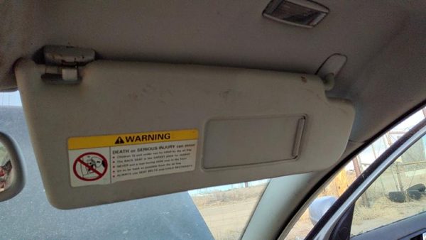 2000-2008 Vw Passat Passenger Right Sun Visor Oem Gray 3B0857552s2f4 — photo 4