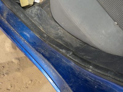 12 Nissan Sentra Driver Left Rear Lower Sill Plate Step Trim Panel Oem Charcoal