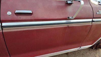 78-79 Ford F150 Passenger Right Front Upper Moulding From Door Oem Trim Strip