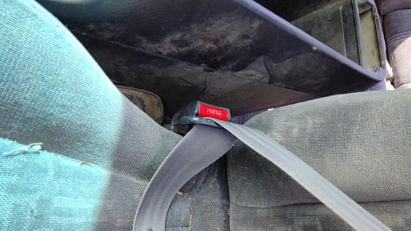 1998-1999 Honda Accord Driver Left Front Seat Belt Buckle Receiver Oem Gray — photo 5