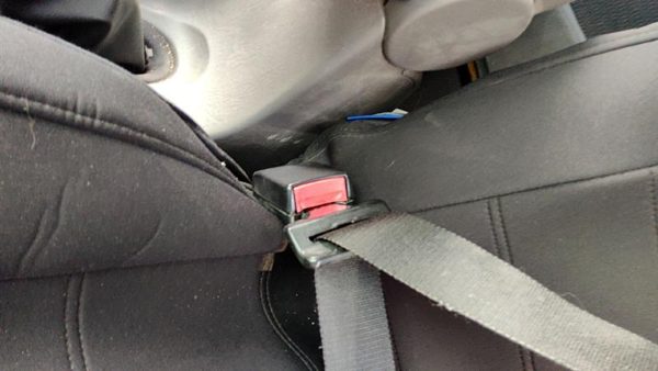 2000 01 Focus Station Wagon Driver Left Front Seat Belt Buckle Receiver Gray Ea — photo 6