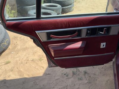 1986-1988 Olds 88 Driver Left Rear Door Trim Panel With Switches Back