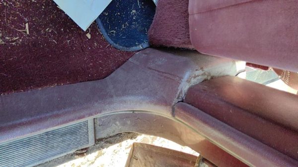 1997-1999 Buick Lesabre Passenger Right Lower Kick Trim Panel Oem Red — photo 5
