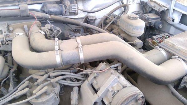 92-97 Ford F450 Air Intake Tube Pair Set Pipe Elbow Rubber Hose Snorkel 7.5L 460 — photo 2