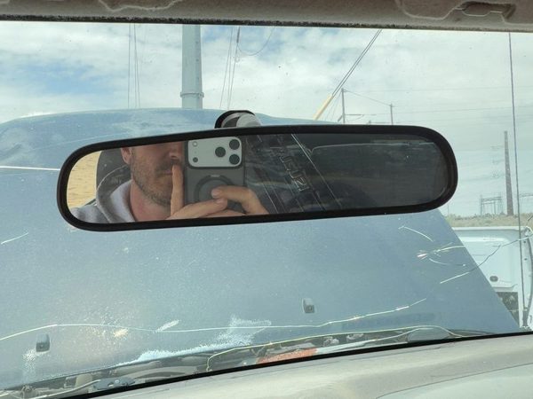 1998 Isuzu Rodeo Inside Rear View Mirror Oem Windshield Mounted — photo 2