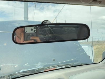 1998 Isuzu Rodeo Inside Rear View Mirror Oem Windshield Mounted