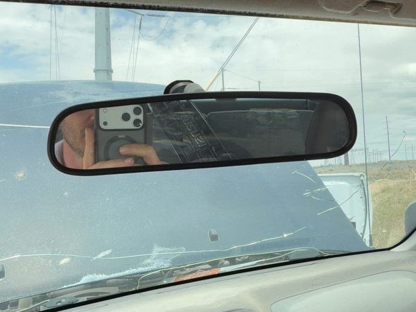 1998 Isuzu Rodeo Inside Rear View Mirror Oem Windshield Mounted — photo 1