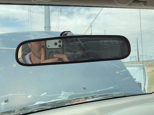 1998 Isuzu Rodeo Inside Rear View Mirror Oem Windshield Mounted — photo 3
