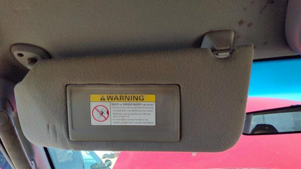 2002-2004 Ford F150 Driver Left Sun Visor Oem Gray 2L3Z1504105Eab — photo 3
