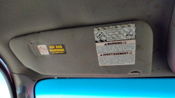 2002-2004 Ford F150 Driver Left Sun Visor Oem Gray 2L3Z1504105Eab — photo 1