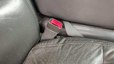 02-05 Buick Lesabre Passenger Right Front Seat Belt Buckle Receiver Graphite 933