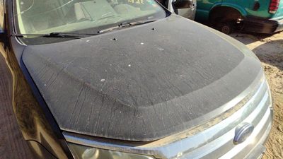 2010 Ford Fusion Hood Uh Tuxedo Black Metallic Hail