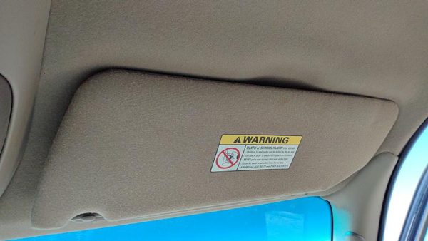 2000-2002 Ford Expedition Passenger Right Sun Visor Oem Tan Fh Yl1Z7804104Aac — photo 1