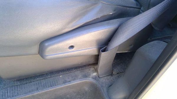 92-96 Ford Van E150 Driver Left Side Seat Trim Panel Oem Gray — photo 3