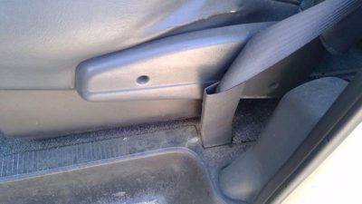 92-96 Ford Van E150 Driver Left Side Seat Trim Panel Oem Gray