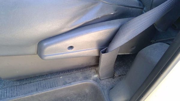 92-96 Ford Van E150 Driver Left Side Seat Trim Panel Oem Gray — photo 2