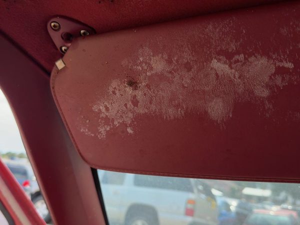 1987-1996 Dodge Dakota Driver Left Sun Visor Oem Red — photo 4