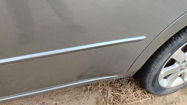 07-12 Nissan Sentra Driver Left Rear Moulding From Door Back Trim Strip Gray K36 — photo 5