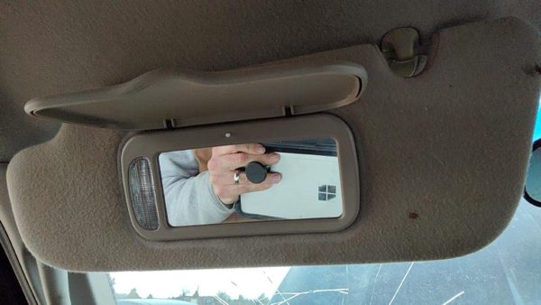 2002-2003 Jeep Liberty Driver Left Sun Visor Oem Gray M5dv 0Xq031l2ab — photo 7