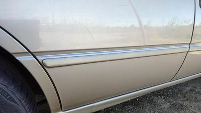 97-99 Toyota Camry Passenger Right Rear Moulding From Door Back Trim Strip Gold