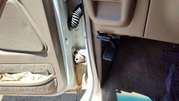1991-1994 Ford Explorer Driver Left Lower Kick Trim Panel Oem Tan — photo 5